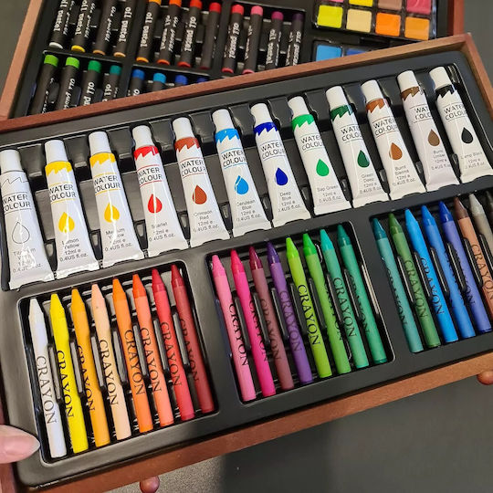 Set de Colorat Lemn 38x23.5cm 129buc