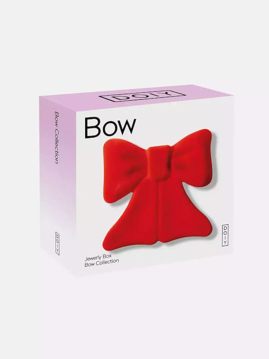 Doiy Storage Box Bow Red