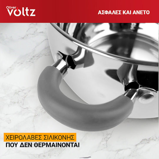 Voltz Βαθιά Ανοξείδωτη Κατσαρόλα 2.5lt / 18cm Voltz Βαθιά Ανοξείδωτη Κατσαρόλα 2.5lt / 18cm