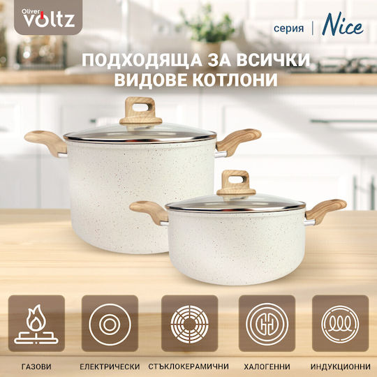 Voltz Schöne Voltz Kochtopf aus Aluminium 6,5l / 24cm