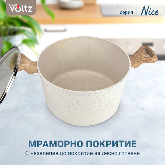 Voltz Schöne Voltz Kochtopf aus Aluminium 6,5l / 24cm