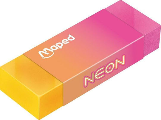 School Set Maped Neon Eraser Sharpener Pencil Ruler 5 Pieces 981883