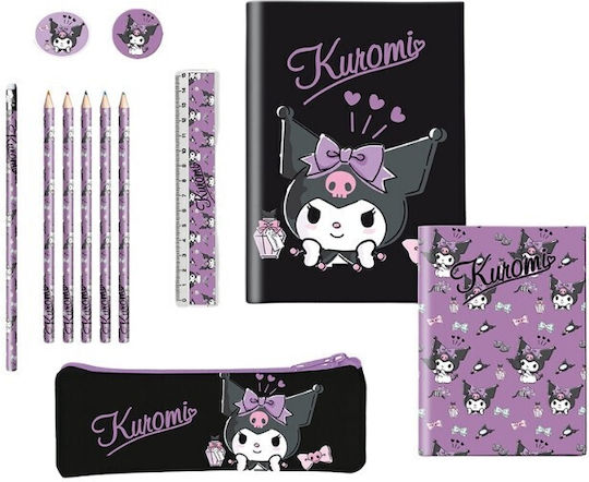 Graffiti Kids Stationery Set with Pencil, Sharpener, Eraser, Notepad, Ruler and Pencil Case 12pcs