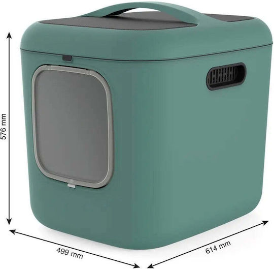 Rotho My Pet Biala Xl Katzentoilette Geschlossen Grün