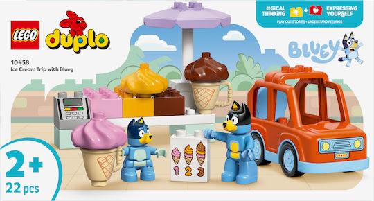 LEGO Duplo Ice Cream Trip With Bluey for 2+ Years 22 Pieces