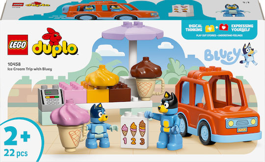 LEGO Duplo Ice Cream Trip With Bluey for 2+ Years 22 Pieces