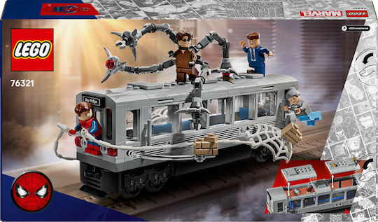 LEGO Super Heroes Spiderman vs Doc Ock Subway Train Scene for Ages 9+ 393 Pieces