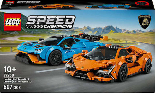LEGO Speed Champions Lamborghini Revuelto & Huracán STO за 10+ Години 607 Бройки