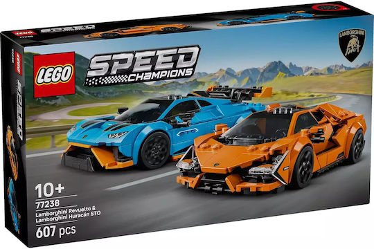 LEGO Speed Champions Lamborghini Revuelto & Huracán STO за 10+ Години 607 Бройки