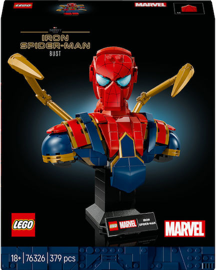 LEGO Super Heroes Iron Spiderman Bust for 18+ Years 379 Pieces