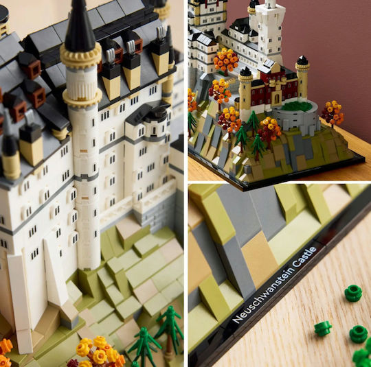 LEGO Architecture Neuschwanstein Castle pentru 18+ Ani 3455 Bucăți