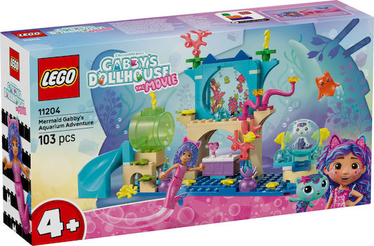 LEGO Gabby's Dollhouse Mermaid Gabby's Aquarium Adventure for 4+ Years 263 Pieces