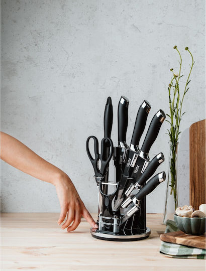 Voltz Knife Set with Block from Stainless Steel 9pcs