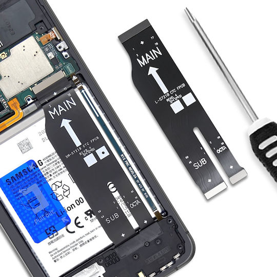 Clappio Replacement Ribbon Cable Compatible Motherboard Samsung Galaxy S24 Fe Black