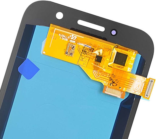 Clappio OLED Bildschirm Vollbild mit Touch Galaxy A5 2017 A520F Ribbon Connector Schwarz