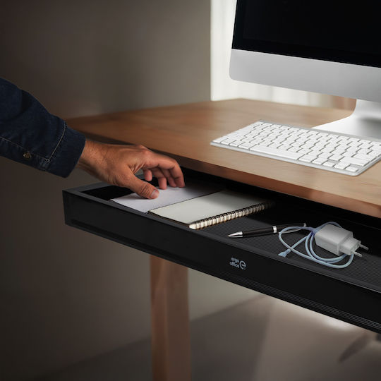 Ergo Office Πλαστικό Συρταράκι Γραφείου Μαύρο