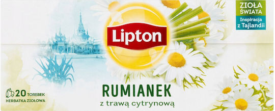 Lipton Ceai Herbal Mușețel Lemongrass 20 Plicuri