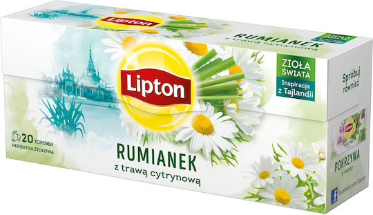 Lipton Ceai Herbal Mușețel Lemongrass 20 Plicuri