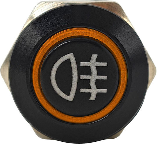 Led Fog Light Switch 12mm Momentary