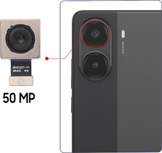 Clappio Main Rear Camera Xiaomi Poco X7 Pro 5g 50mp Connector M50sx07-v1 Pink