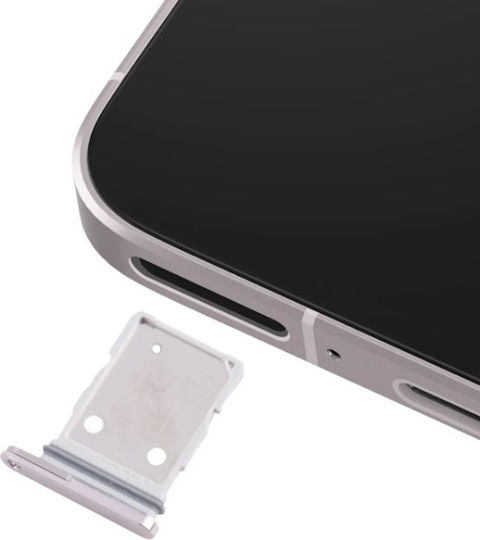 Clappio Hybrid SIM Card Tray Galaxy A56 Dual Nano SIM Nano SIM MicroSD Pink