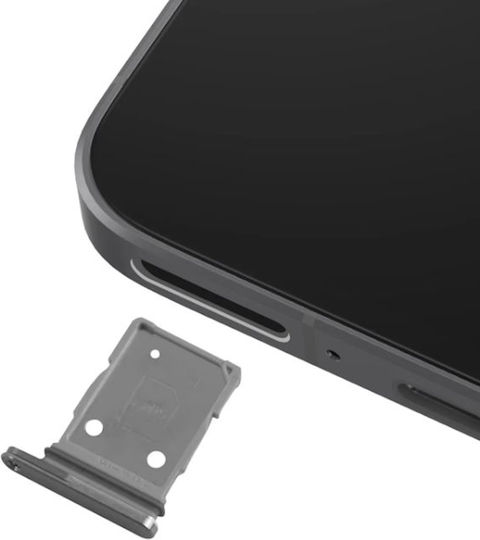 Clappio Hybrid SIM Card Tray Galaxy A56 Dual Nano SIM Nano SIM MicroSD Graphite