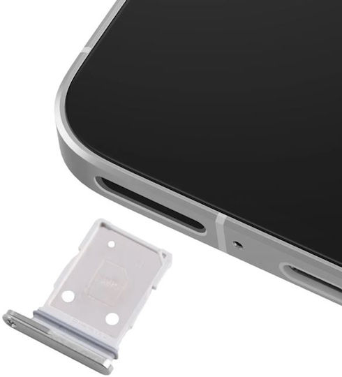 Clappio Hybrid Sim Card Tray Galaxy A56 Dual Nano Sim Nano Sim Microsd Light Grey