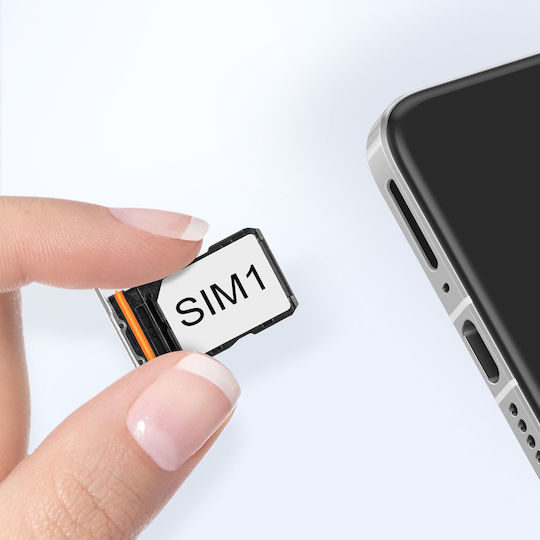 Clappio Tavă De Înlocuire Dual Nano Sim Xiaomi 14 Ultra Albă
