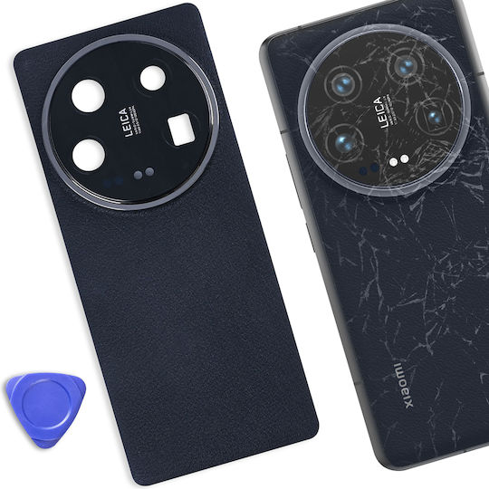 Clappio Compatible Battery Cover Xiaomi 14 Ultra Integrated Adhesive Black
