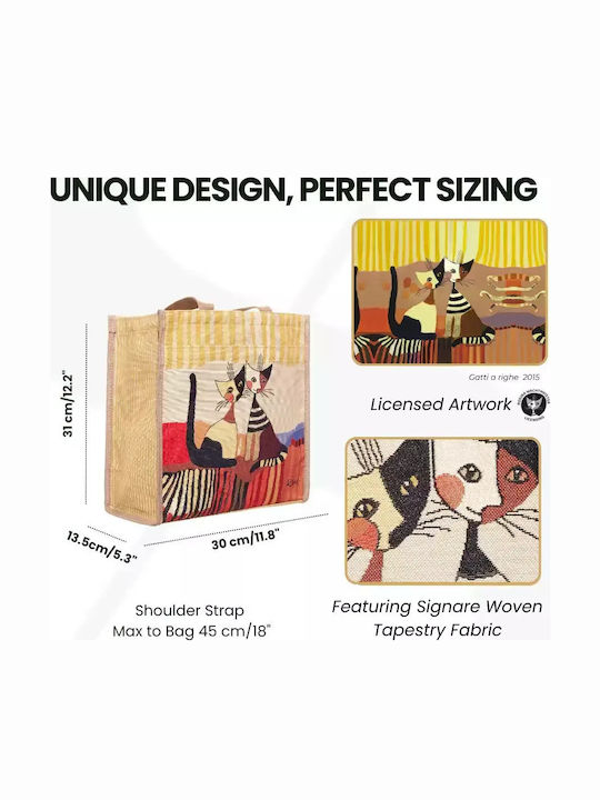 Signare Einkaufstaschen Shopper Cat Cappia