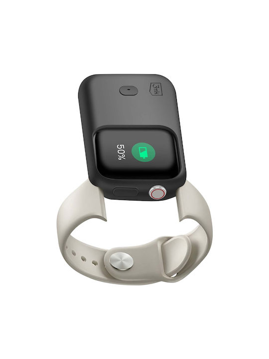 3mk Husă cu Baterie Inducție Apple Watch 40mm 41mm Silicon Autonomie 15h Neagră 3mk Husă cu Baterie Inducție Apple Watch 40mm 41mm Silicon Autonomie 15h Neagră