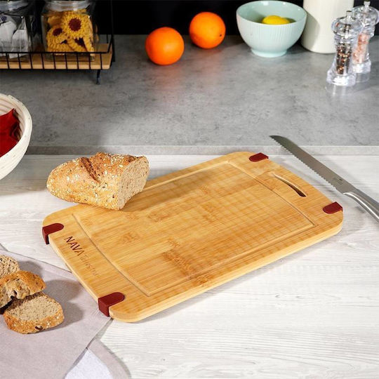 Nava Rectangular Wooden Chopping Board Beige 40cm