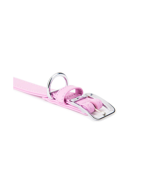 Leather Dog Collar My Family Wisteria Hermitage Pink XSmall
