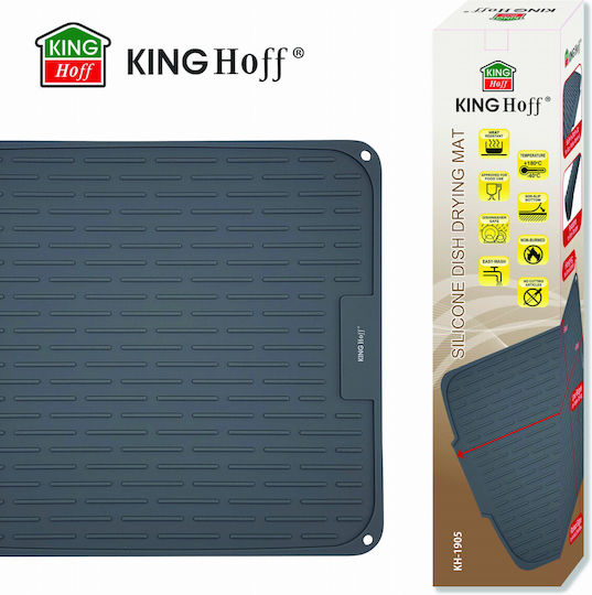KING Hoff Silikon Trocknungsfläche Grau 46x40cm