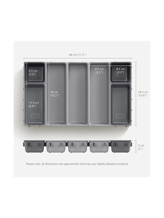 Θήκη Μαχαιροπίρουνα Joseph Joseph 85199 7 Θήκες Modular Design Γκρι