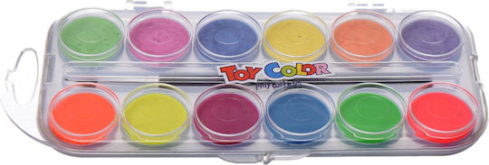 Toy Color Акварел Многоцветен с Четка