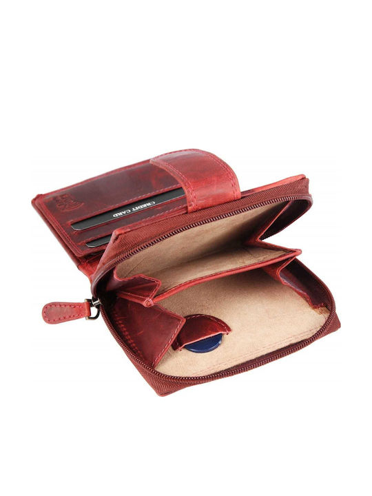 Leather Women's Wallet Classic Red