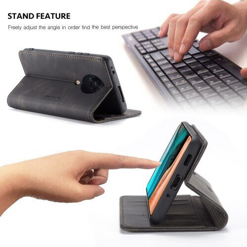 Caseme Wallet Synthetic Leather Black (Poco F2 Pro)