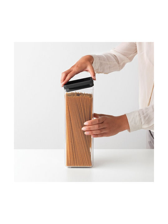 Brabantia Vase General Use with Lid Plastic Black 2500ml