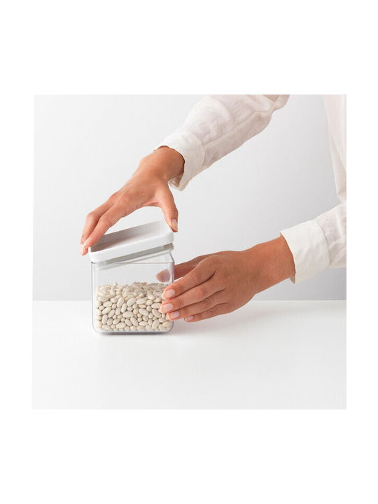 Brabantia Vase General Use with Lid Plastic White 700ml