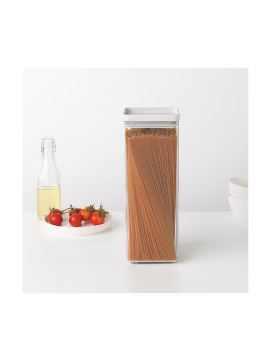 Brabantia Βάζο Γενικής Χρήσης με Καπάκι Πλαστικό Λευκό 2500ml