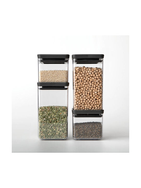 Brabantia Vase General Use with Lid Plastic Black 2500ml