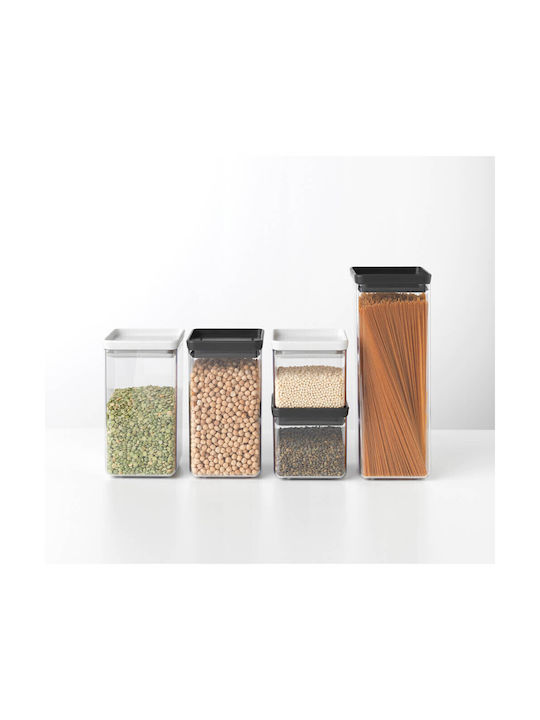 Brabantia Vase General Use with Lid Plastic White 700ml