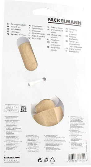 Fackelmann Wooden Beech Hand Lemon Juicer 15cm