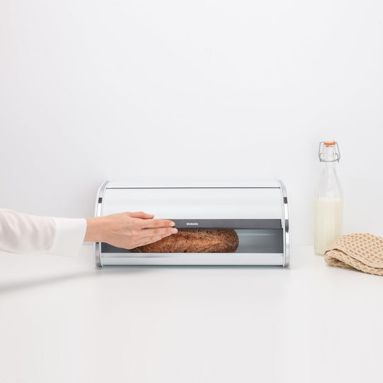Brabantia Roll Top Brotkasten Inox Weiß 44.5cm