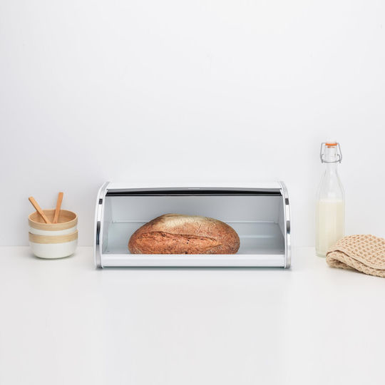 Brabantia Roll Top Brotkasten Inox Weiß 44.5cm