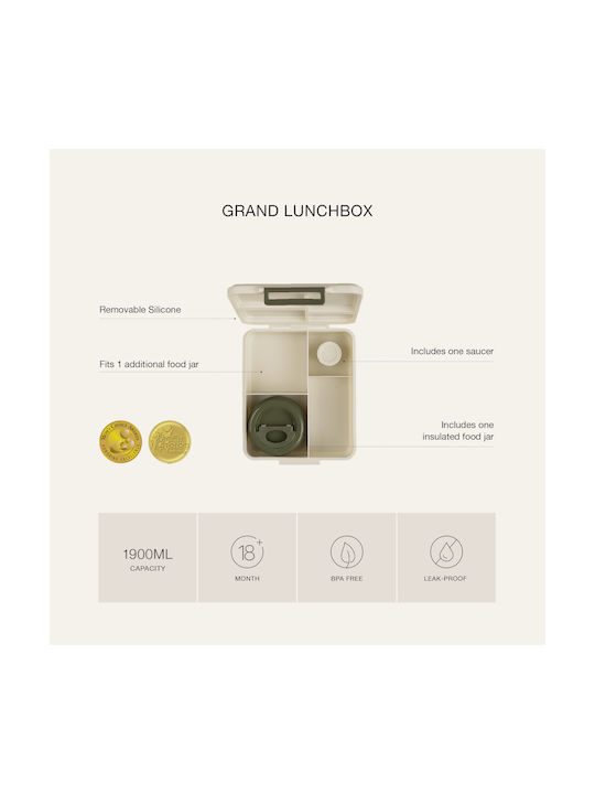 Citron Lunchbox Isolierte Lunchbox Kunststoff Gelb 1900ml 1Stück