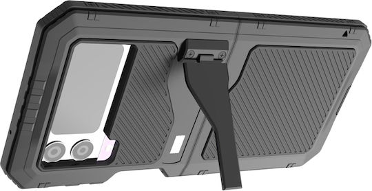 Redpepper IP68 360 Full Cover Μεταλλικό Αδιάβροχο Μαύρο (Galaxy Z Flip4)