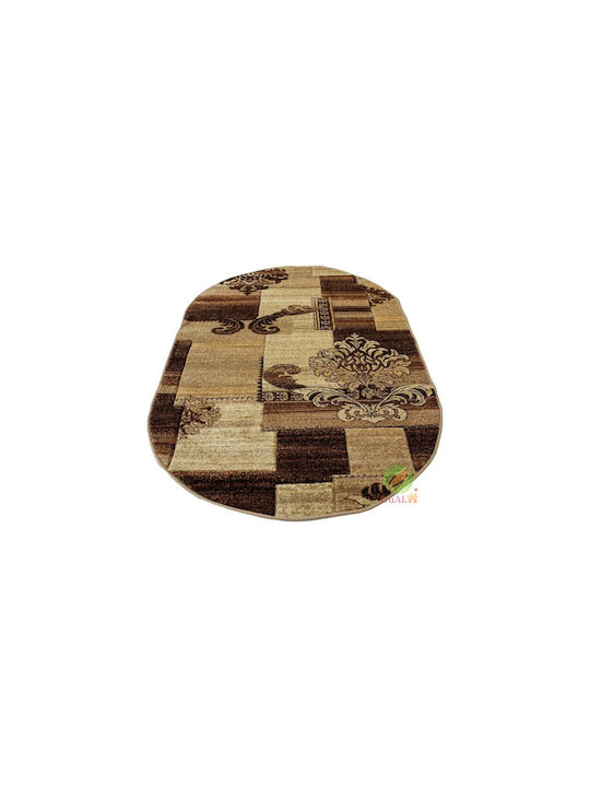 Rutschfest Teppich Rechteckig Synthetisch,Polyester/Cotton/Leather Brown