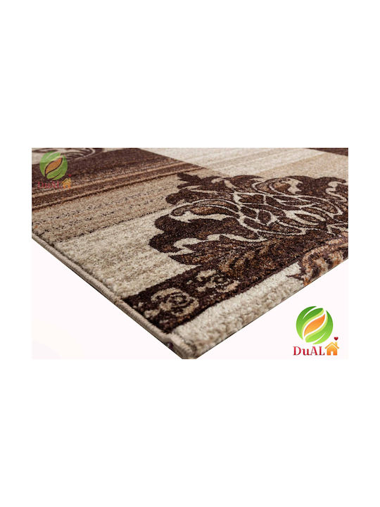 Anti-slip Rug Rectangular Brown